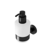 Geesa Nemox Black 916516-06 Дозатор для жидкого мыла 68*107*147, прозрачный матовый, черный матовый