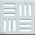 Дизайновая решетка 102×102×5 латунь – хром, MPV001