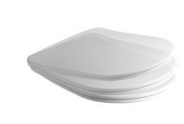 Kerasan Nolita 53910 Сиденье для унитаза SLIM быстросъемное, белый глянц, петли хром (микролифт)
