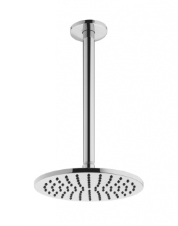 Верхний душ GPD ADS11 D 20 см, 1 режим струи, с держателем, потолочный, круглый, хром