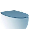 Крышка-сиденье для унитаза c микролифтом SoftClose AeT Dot 2.0 цвет голубой матовый C555R140
