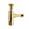 Сифон для раковины WasserKraft A173, PVD-покрытие "глянцевое золото"