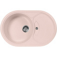 000-Мойка кухонная AquaGranitEx M-18S (315) розовый