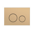 Cersanit Twins 63524 Кнопка TWINS для LINK PRO/VECTOR/LINK/HI-TEC пластик золотой матовый
