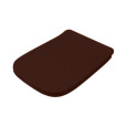 Artceram A16 ASA001 39 71 Сиденье для унитаза с микролифтом,  цвет marrone cocoa, шарниры хром