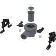 Cифон для водоотведения в душевых на уровне пола AlcaPlast APZ-S12 DN50 и комплект регулируемых ног