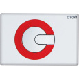 CREAVIT Кнопка для инсталляции POWER бело-красная GP5001.01