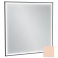 Зеркало Jacob Delafon Allure EB1435-S09, 80 х 80 см, с подсветкой, лакированная рама телесный сатин