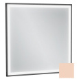 Зеркало Jacob Delafon Allure EB1433-S09, 60 х 60 см, с подсветкой, лакированная рама телесный сатин