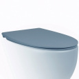 Крышка-сиденье для унитаза c микролифтом SoftClose AeT Dot 2.0 цвет пастельно-синий матовый C555R141