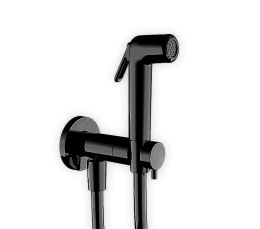 Гигиенический душ в комплекте с прогрессивным смесителем Almar Atthis E136009.AB (чёрный хром шлифов