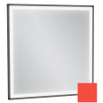 Зеркало Jacob Delafon Allure EB1433-S44, 60 х 60 см, с подсветкой, лакированная рама алый сатин