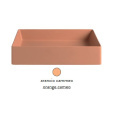 Раковина ArtCeram Scalino 55 SCL002 13; 00, накладная, цвет - arancio cammeo (оранжевый камео), 55 х