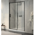 Душевая дверь Jacob Delafon Contra E22C140-BL, 140 х 195 см, стекло прозрачное, профиль чёрный
