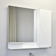 Зеркало-шкаф Comforty Мерано-90 белый матовый