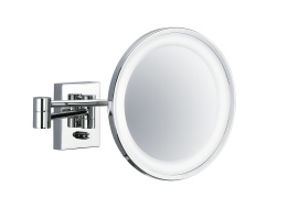 Зеркало косметическое Decor Walther (0102000), с подсветкой, хром