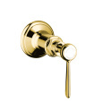 Axor Montreux 16872990 Запорный вентиль, СМ, ½’ / ¾’ (рычажные рук.), цвет: полированное золото
