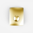 SANIT 16.064.88..0000gold Декоративная панель для писсуара с ручной клавишей смыва, цвет золото