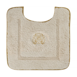 Migliore Коврик д/WC 60х60 см. вышивка логотип MIGLIORE, кремовый, окантовка золото 30772