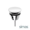 SIMAS PLCE - Донный клапан-сливной гарнитур (белый глянцевый | хром)