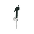 Гигиенический душ Jacob Delafon E75089-CP, лейка черного цвета с шлангом 1,25м и держателем