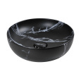 Раковина накладная AeT ELITE ROUND.D.45 см. цвет черный матовый с эффектом мрамора L615T0R0V0483