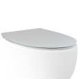 Крышка-сиденье для унитаза c микролифтом SoftClose AeT Dot 2.0 цвет белый матовый C555R101