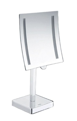 Настольное косметическое зеркало WasserKRAFT K-1007 с 3-х кратным увеличением и Led-подсветкой