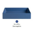 Раковина ArtCeram Scalino 55 SCL002 16; 00, накладная, цвет - blu zaffiro (синий сапфир), 55 х 38 х