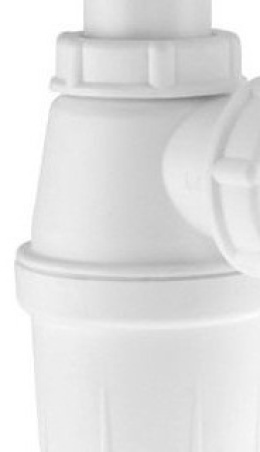 Сифон Cerasa ASB S00 00 bi универсальный для раковины, под донный клапан, пластик, цвет белый