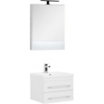 Комплект мебели для ванной Aquanet Нота NEW 58 белый (камерино)