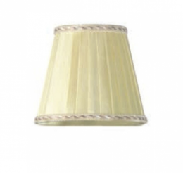 TW 14, абажур для светильника E14, цвет ткани: ваниль с кантом
