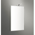 Colombo Design Gallery B2061 - Зеркало для ванной комнаты со светильником 50*90 см, в металлической 