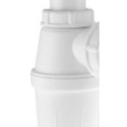 Сифон Cerasa ASB S00 00 bi универсальный для раковины, под донный клапан, пластик, цвет белый