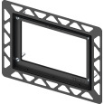 TECEsquare, Монтажная рамка для установки стеклянных панелей на уровне стены (регулировка: 5-18 мм) 