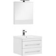 Комплект мебели для ванной Aquanet Верона NEW 58 белый (подвесной 2 ящика)