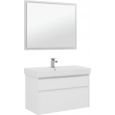Мебель для ванной Aquanet Nova Lite 100 белый (2 ящика)