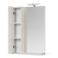 Зеркальный шкаф Aquaton Бекка PRO 60 белый, дуб сомерсет 1A214602BAC20