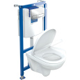 Фото Комплект унитаза с инсталляцией Villeroy&Boch O.Novo 5660D201 с сиденьем Микролифт и клавишей смыва 