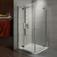 Фото Душевой уголок Radaway Almatea KDD 80x80 профиль Хром стекло Графит 32162-01-05N