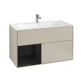 Фото Villeroy Boch Finion G030PHHH Тумба под раковину 996х498 мм (glossy black/sand matt)
