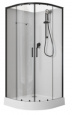 Фото Душевая кабина 100x100x202 Aquanet (00282010) Без гидромассажа, Акрил, Поддон низкий