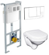 Фото Инсталляция Gustavsberg с унитазом Gustavsberg Nordic 2330 GB112330001000, сиденье стандарт, комплек