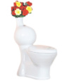 Унитаз моноблок Laguraty 2008 цветы