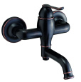 Фото Смеситель GPD Tauro MBB150-O, для ванны и душа, черный (ORB)