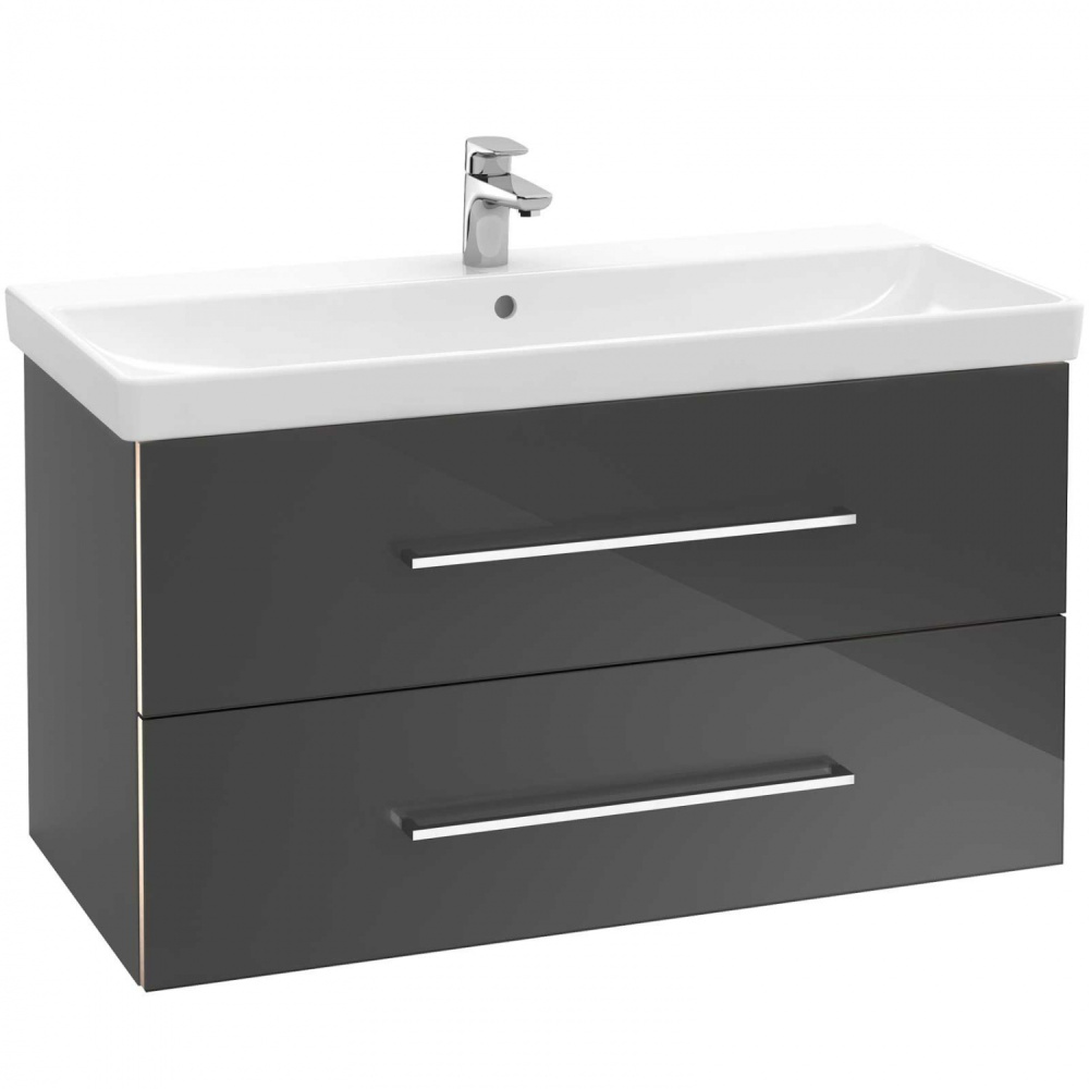 Фото Villeroy Boch Avento A89200B1 Тумба под раковину 980х452 мм (серое стекло)