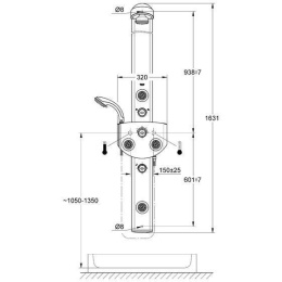 Grohe Aquatower 3000 27026000 душевая панель