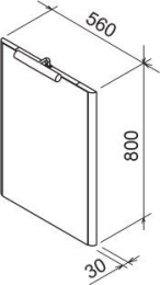 Зеркало Ravak  (X000000240), белый