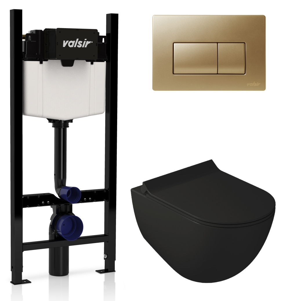 KIT VSMG 7317NEMT Slim P1 Комплект инсталляции 4 в 1, WINNER S BLOCK VS0853202, унитаз DREAM 7317NEM