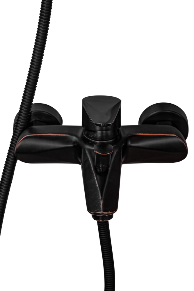 Смеситель для ванны с душем ПСМ-ПРОФСАН PSM-301-1 STEEL тип См-ВОРНШлА Черный-бронза